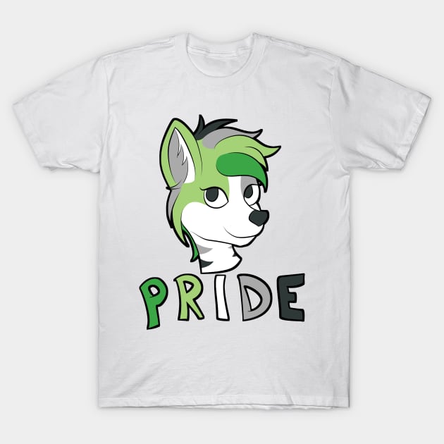 Aro Pride - Furry Mascot T-Shirt by Aleina928